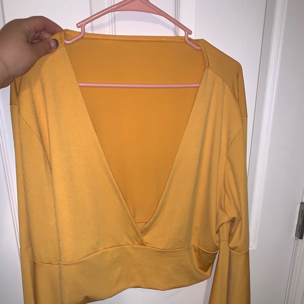 SHEIN long sleeve crop top